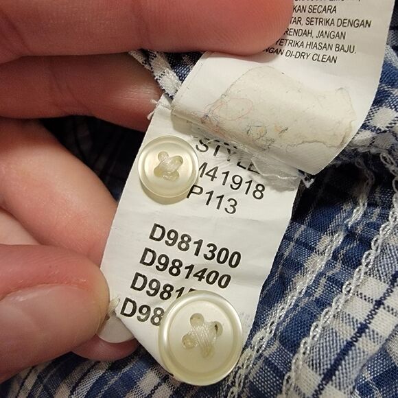 Lucky Brand California Fit Plaid Button-Down Shirt size XL - Picture 5 of 5